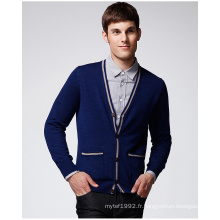 ODM Pure Color Man Sweater Cardigan